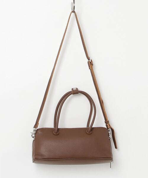 Beau're（ヴュレ）の「【BEAURE/ビュレ】横長 ブガッティ型 2Way ショルダー Bag（ハンドバッグ・レディース・ブラウン/シルバー/ブラック/アイボリー/ネイビー・FREE）」の20枚目の写真