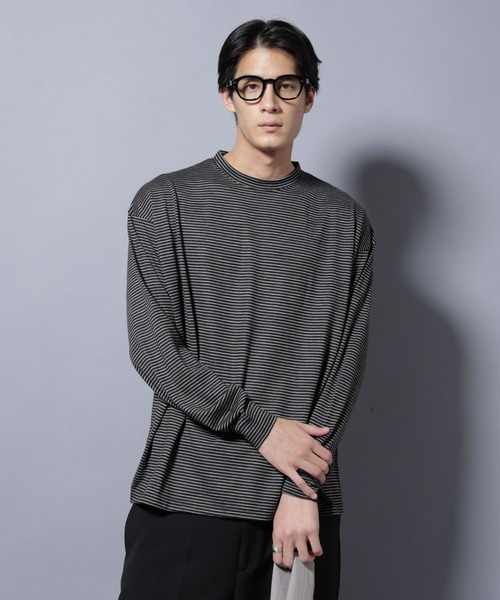 NANO universe（ナノユニバース）の「MIYATA×NANO JAPAN MADE 100%WOOL Tシャツ（Tシャツ/カットソー・メンズ・ブラウン/チャコール/ライトグレー・L/M）」の3枚目の写真