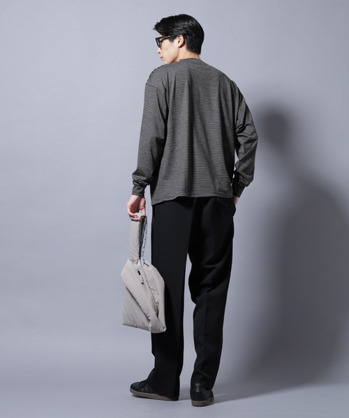 NANO universe（ナノユニバース）の「MIYATA×NANO JAPAN MADE 100%WOOL Tシャツ（Tシャツ/カットソー・メンズ・ブラウン/チャコール/ライトグレー・L/M）」の19枚目の写真