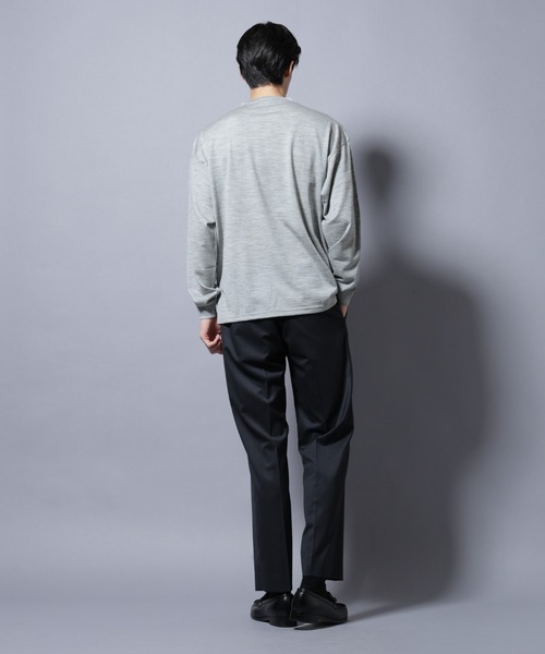 NANO universe（ナノユニバース）の「MIYATA×NANO JAPAN MADE 100%WOOL Tシャツ（Tシャツ/カットソー・メンズ・ブラウン/チャコール/ライトグレー・L/M）」の14枚目の写真