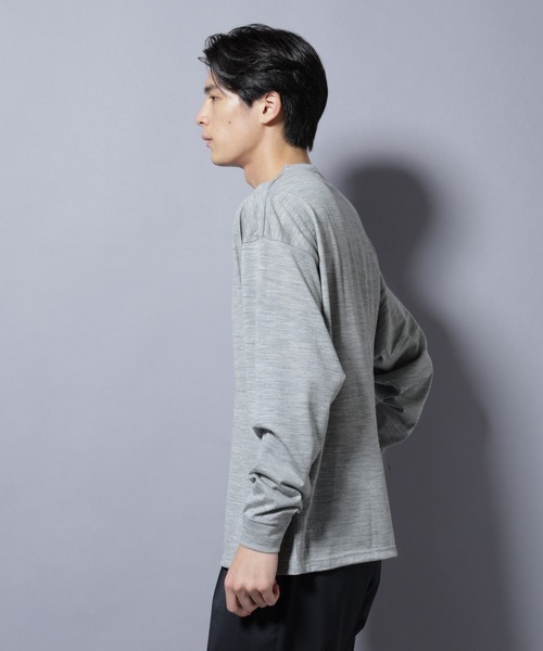 NANO universe（ナノユニバース）の「MIYATA×NANO JAPAN MADE 100%WOOL Tシャツ（Tシャツ/カットソー・メンズ・ブラウン/チャコール/ライトグレー・L/M）」の21枚目の写真