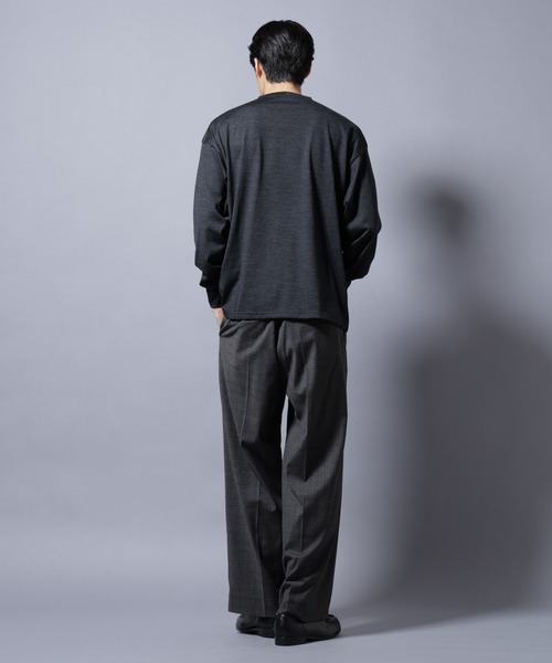 NANO universe（ナノユニバース）の「MIYATA×NANO JAPAN MADE 100%WOOL Tシャツ（Tシャツ/カットソー・メンズ・ブラウン/チャコール/ライトグレー・L/M）」の10枚目の写真