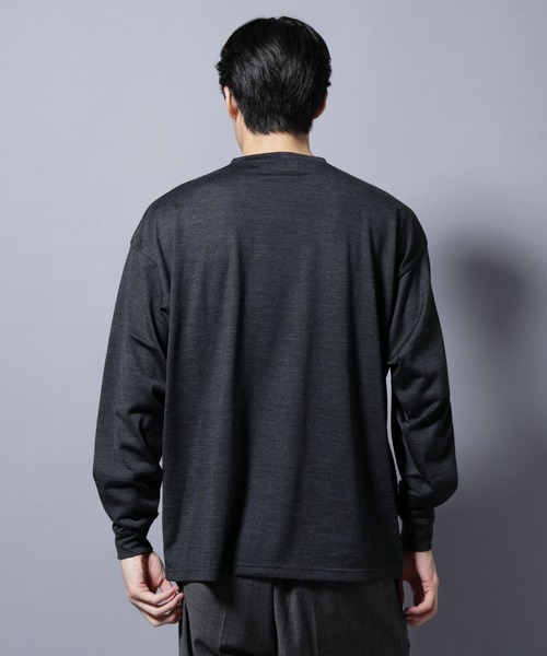 NANO universe（ナノユニバース）の「MIYATA×NANO JAPAN MADE 100%WOOL Tシャツ（Tシャツ/カットソー・メンズ・ブラウン/チャコール/ライトグレー・L/M）」の17枚目の写真