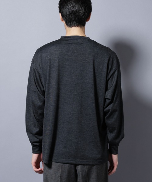 NANO universe（ナノユニバース）の「MIYATA×NANO JAPAN MADE 100%WOOL Tシャツ（Tシャツ/カットソー・メンズ・ブラウン/チャコール/ライトグレー・L/M）」の12枚目の写真