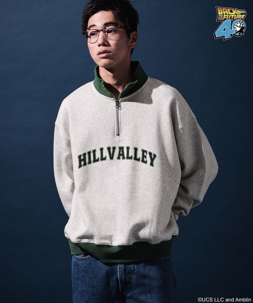 niko and...（ニコアンド）の「【バック・トゥ・ザ・フューチャー】コラボプリントハーフジッププルオーバー（スウェット・メンズ・ネイビー/ライトグレー・MEDIUM/LARGE）」の7枚目の写真