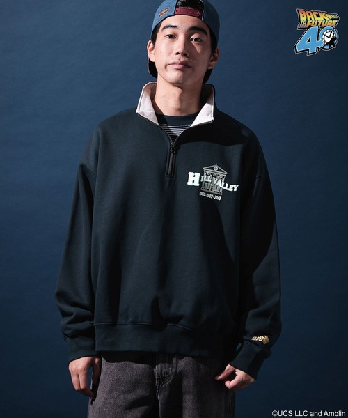 バック・トゥ・ザ・フューチャー】コラボプリントハーフジッププル