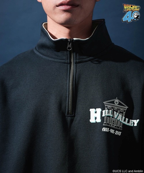 niko and...（ニコアンド）の「【バック・トゥ・ザ・フューチャー】コラボプリントハーフジッププルオーバー（スウェット・メンズ・ネイビー/ライトグレー・MEDIUM/LARGE）」の19枚目の写真