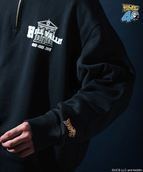 niko and...（ニコアンド）の「【バック・トゥ・ザ・フューチャー】コラボプリントハーフジッププルオーバー（スウェット・メンズ・ネイビー/ライトグレー・MEDIUM/LARGE）」の20枚目の写真