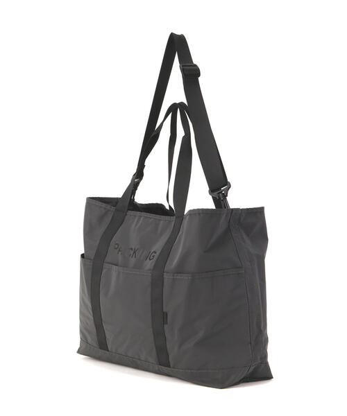PACKING（パッキング）の「PACKING/パッキング　BLACK REFLECTIVE TOTE（トートバッグ・メンズ・ブラック・F）」の20枚目の写真