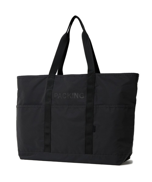 PACKING（パッキング）の「PACKING/パッキング　BLACK REFLECTIVE TOTE（トートバッグ・メンズ・ブラック・F）」の6枚目の写真