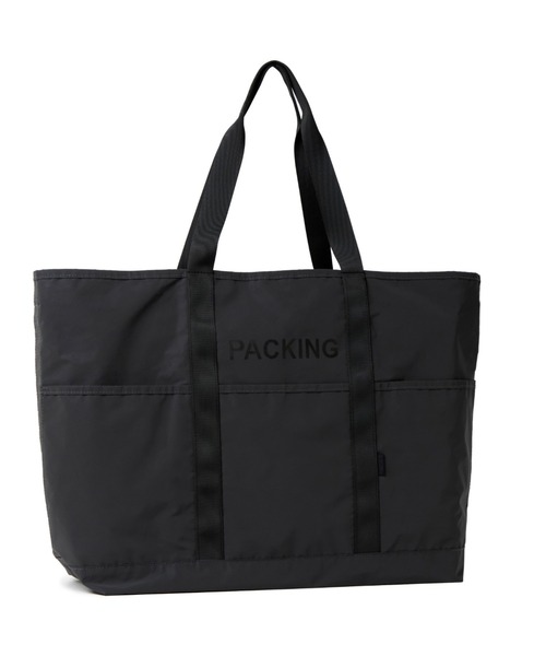PACKING（パッキング）の「PACKING/パッキング　BLACK REFLECTIVE TOTE（トートバッグ・メンズ・ブラック・F）」の5枚目の写真