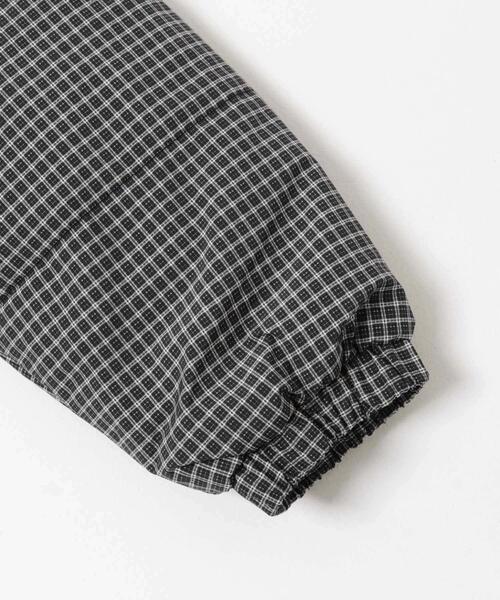 ITEMS URBANRESEARCH(アイテムズ アーバンリサーチ)の「中綿クロップドジャケット(ダウンジャケット/コート・レディース・ブラック/ライトブルー/チェック・FREE)」の12枚目の写真