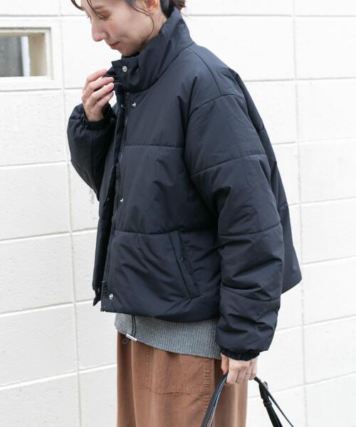 ITEMS URBANRESEARCH(アイテムズ アーバンリサーチ)の「中綿クロップドジャケット(ダウンジャケット/コート・レディース・ブラック/ライトブルー/チェック・FREE)」の14枚目の写真