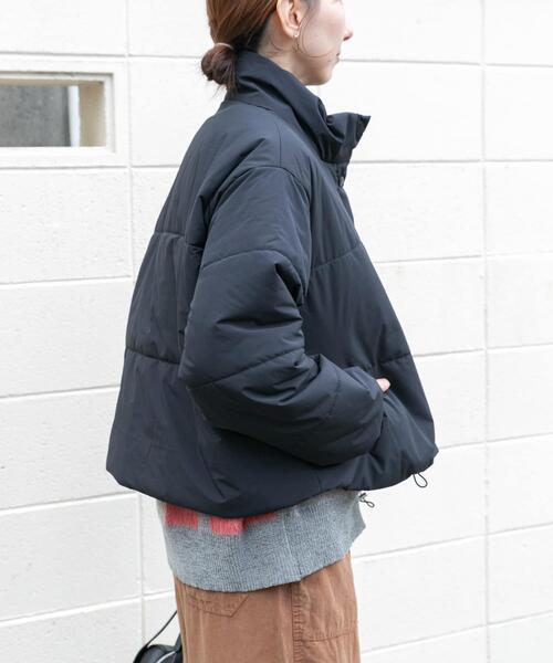 ITEMS URBANRESEARCH(アイテムズ アーバンリサーチ)の「中綿クロップドジャケット(ダウンジャケット/コート・レディース・ブラック/ライトブルー/チェック・FREE)」の16枚目の写真