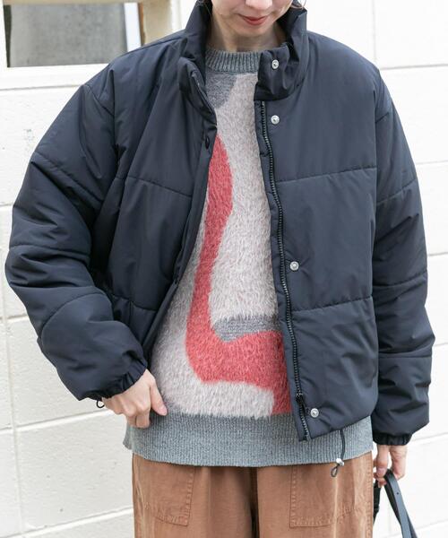 ITEMS URBANRESEARCH(アイテムズ アーバンリサーチ)の「中綿クロップドジャケット(ダウンジャケット/コート・レディース・ブラック/ライトブルー/チェック・FREE)」の17枚目の写真