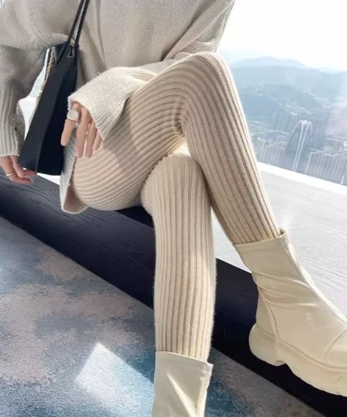 セール】リブニットレギンス／スパッツ／タイツ風パンツ（その他パンツ