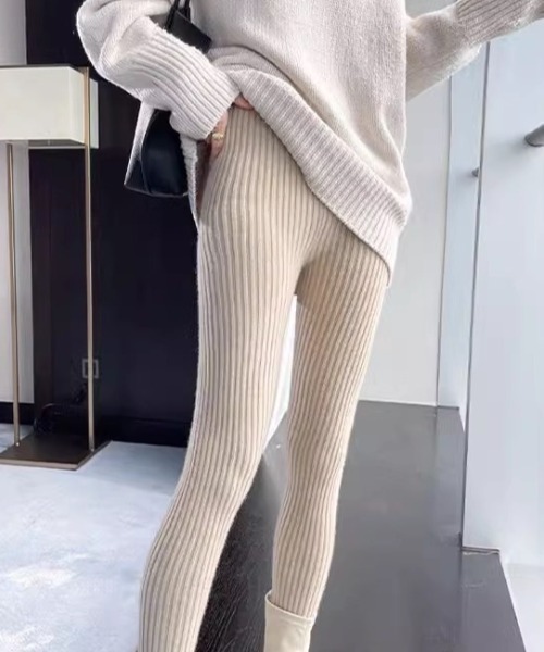 セール】リブニットレギンス／スパッツ／タイツ風パンツ（その他パンツ