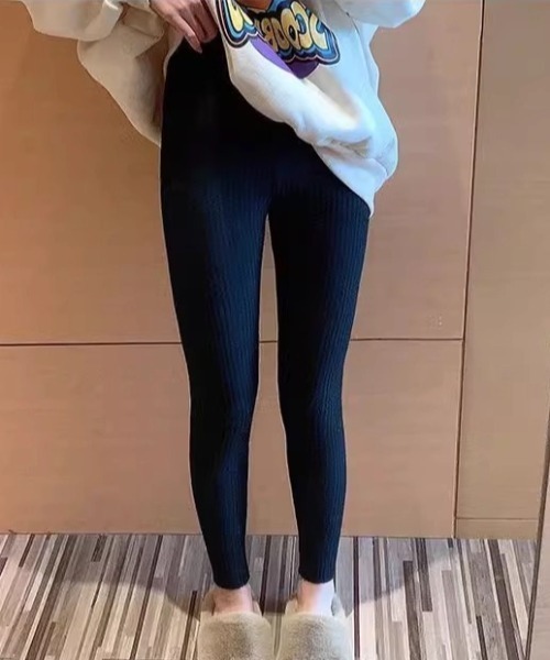 セール】リブニットレギンス／スパッツ／タイツ風パンツ（その他パンツ