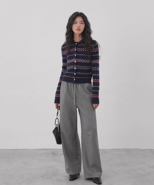 フェアアイルカーディガン EM25a081【EIGHTHMONTH】