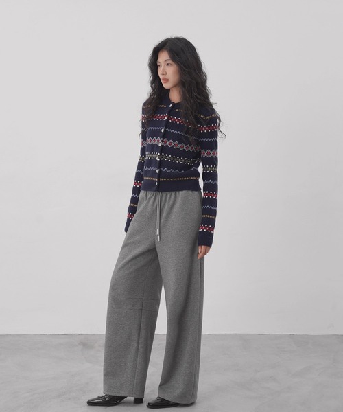 フェアアイルカーディガン EM25a081【EIGHTHMONTH】