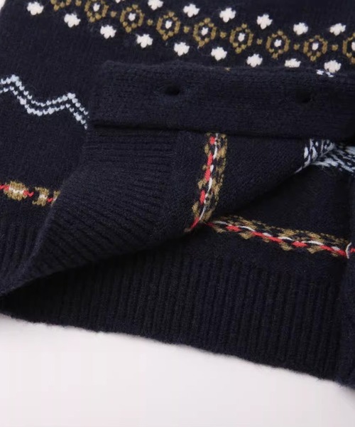 フェアアイルカーディガン EM25a081【EIGHTHMONTH】