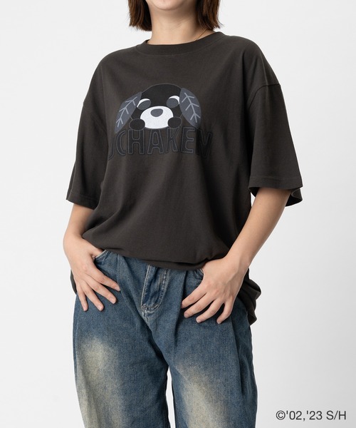 ZOZO(ゾゾ)の「お茶犬 × ZOZOTOWN クロリョク ビッグTシャツ(Tシャツ/カットソー・レディース・ホワイト/ブラック/グレー・M/L)」の19枚目の写真