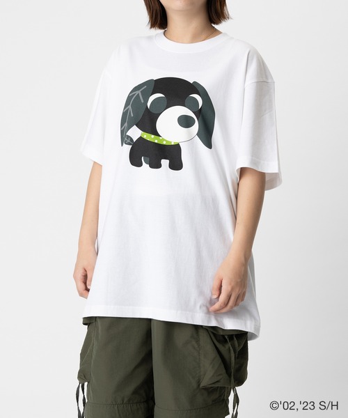 ZOZO(ゾゾ)の「お茶犬 × ZOZOTOWN クロリョク ビッグTシャツ(Tシャツ/カットソー・レディース・ホワイト/ブラック/グレー・M/L)」の13枚目の写真