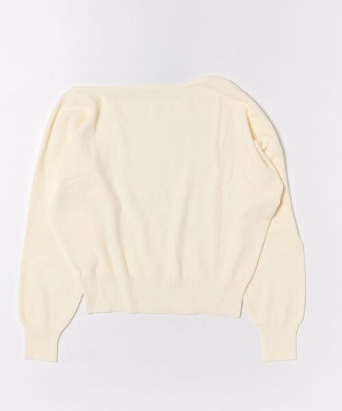 Lace Ladies（レースレディース）の「ウールタッチ ラウンドネック リラックス ニット プルオーバー（Tシャツ/カットソー・レディース・アイボリー/ブラック/ダークグレー/ライトグレー・FREE）」の5枚目の写真