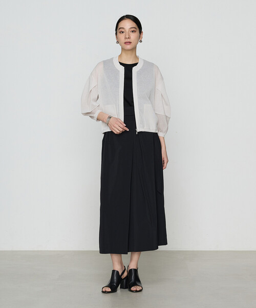 Gabardine K.T(ギャバジンケーティー)の「【セットアップ対応】ナイロン2WAYストレッチ ラップ風スカート(スカート・レディース・カーキ/グレー/ブラック・9号)」の16枚目の写真