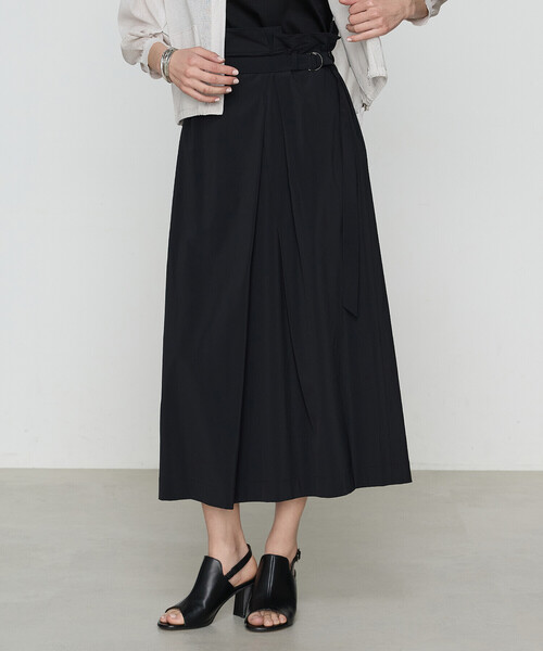 Gabardine K.T(ギャバジンケーティー)の「【セットアップ対応】ナイロン2WAYストレッチ ラップ風スカート(スカート・レディース・カーキ/グレー/ブラック・9号)」の13枚目の写真