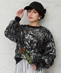 JETSET SOLO PLUS （ジェットセットソロプラス）の「【FONT LAB】シルバー箔ペイント 裏毛スウェット（スウェット）」