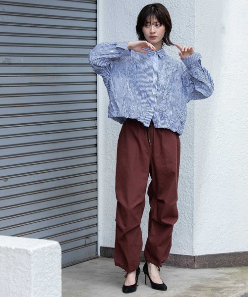 Munich(ミューニック)の「ソフトコットンダックワークパンツ(その他パンツ・レディース・ブラック/ホワイト/ボルドー・S/M/XS)」の21枚目の写真