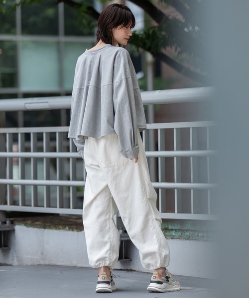 Munich(ミューニック)の「ソフトコットンダックワークパンツ(その他パンツ・レディース・ブラック/ホワイト/ボルドー・S/M/XS)」の12枚目の写真