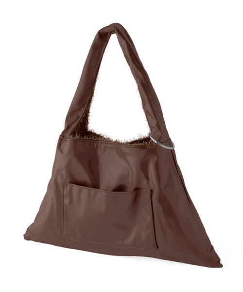 ANEMONE（アネモネ）の「シャギーラメ×レザー調リバーシブルバッグ（ハンドバッグ・レディース・グレー/ブラウン/パープル・FREE）」の11枚目の写真