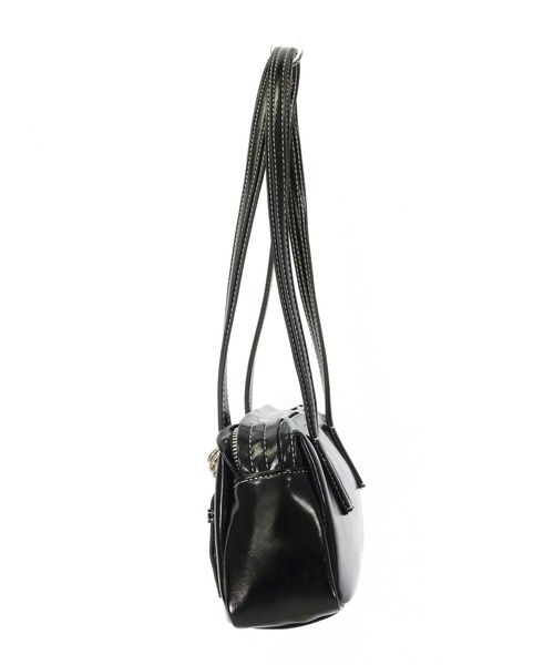 ANAP（アナップ）の「チェーン チャーム ミニ ボストン バッグ（ハンドバッグ・レディース・ブラウン/ブラック・F）」の10枚目の写真