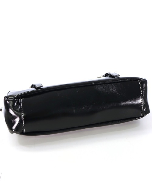 ANAP（アナップ）の「チェーン チャーム ミニ ボストン バッグ（ハンドバッグ・レディース・ブラウン/ブラック・F）」の12枚目の写真