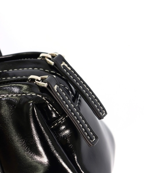 ANAP（アナップ）の「チェーン チャーム ミニ ボストン バッグ（ハンドバッグ・レディース・ブラウン/ブラック・F）」の14枚目の写真