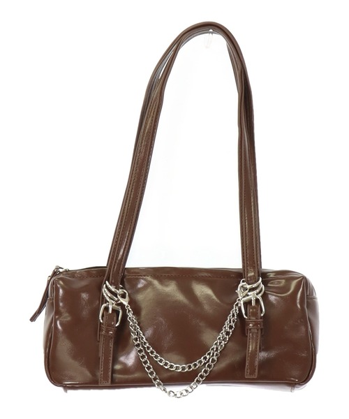 ANAP（アナップ）の「チェーン チャーム ミニ ボストン バッグ（ハンドバッグ・レディース・ブラウン/ブラック・F）」の17枚目の写真