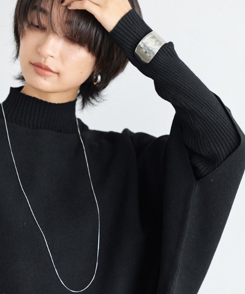 RASW（ラス）の「[RASW]ケープアンサンブルリブニット（ニット/セーター・レディース・杢グレー/ブラック・M/L）」の18枚目の写真
