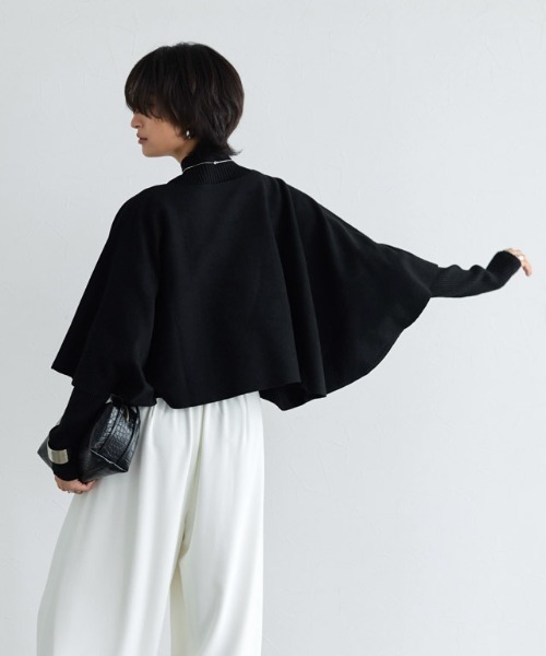 RASW（ラス）の「[RASW]ケープアンサンブルリブニット（ニット/セーター・レディース・杢グレー/ブラック・M/L）」の20枚目の写真