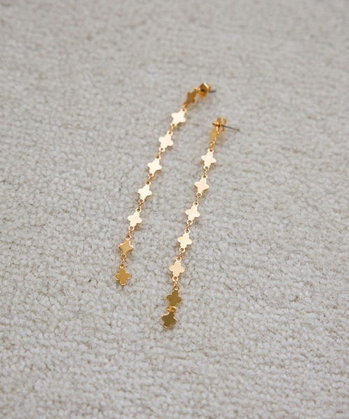 A part by（アパートバイ）の「フラワーチェーンピアス（ピアス（両耳用）・レディース・Silver/GOLD・FREE）」の11枚目の写真