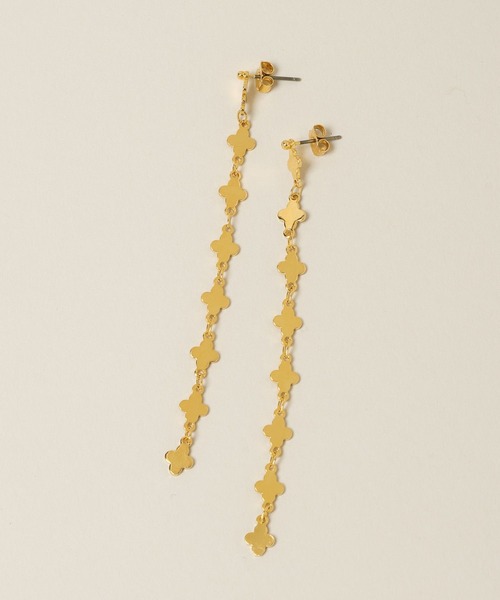 A part by（アパートバイ）の「フラワーチェーンピアス（ピアス（両耳用）・レディース・Silver/GOLD・FREE）」の3枚目の写真