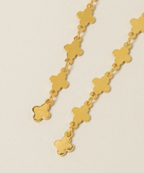 A part by（アパートバイ）の「フラワーチェーンピアス（ピアス（両耳用）・レディース・Silver/GOLD・FREE）」の4枚目の写真