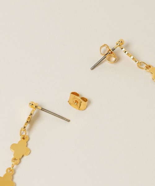 A part by（アパートバイ）の「フラワーチェーンピアス（ピアス（両耳用）・レディース・Silver/GOLD・FREE）」の6枚目の写真