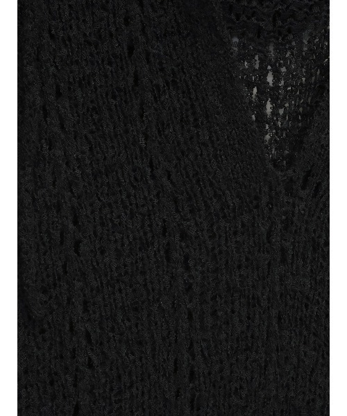 ELCHELE(エルチェレ)の「KNIT CROCHET HOODIE OP(ワンピース・レディース・ブラック/ホワイト・FREE)」の13枚目の写真