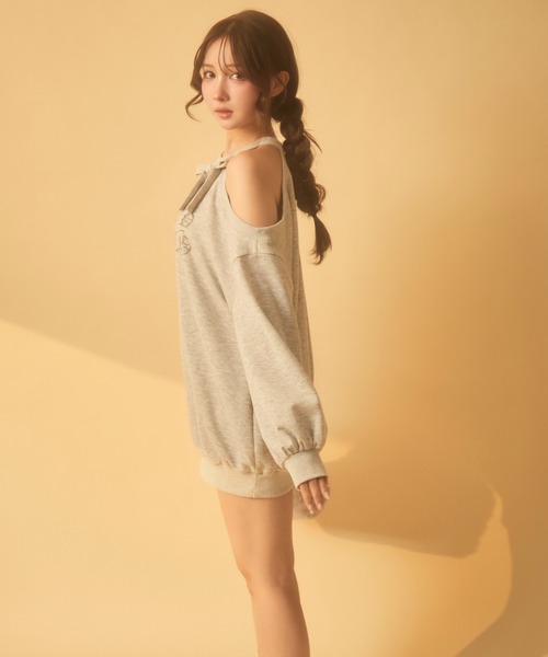 TITTY&CO.（ティティーアンドコー）の「アメスリラメスウェットワンピ（ワンピース・レディース・ブラック/グレー・FREE）」の18枚目の写真