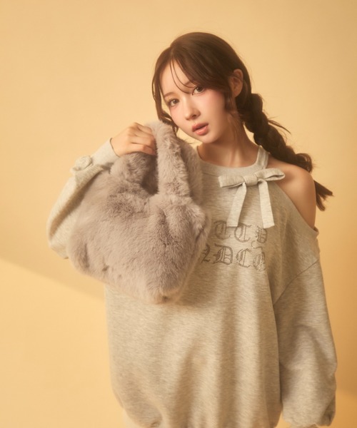 TITTY&CO.（ティティーアンドコー）の「アメスリラメスウェットワンピ（ワンピース・レディース・ブラック/グレー・FREE）」の11枚目の写真