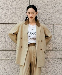 MEDE19F | ＭＥＤＥ１９Ｆ　ヴィンテージライクチノ素材のリラックスジャケット(テーラードジャケット)