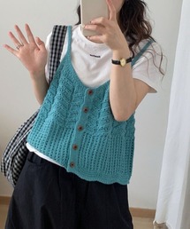 MAISON DE THERESE | レイヤード ショートベスト(ベスト)