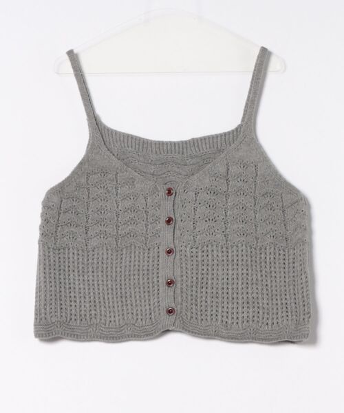 MAISON DE THERESE（メゾン ド テレーズ）の「レイヤード ショートベスト（ベスト・レディース・グレー/グリーン/レッド/イエロー/アイボリー/ブラック/ブルーグリーン・M）」の19枚目の写真